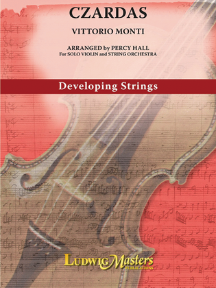 Book cover for Czardas for Solo Violin and String Orchestra