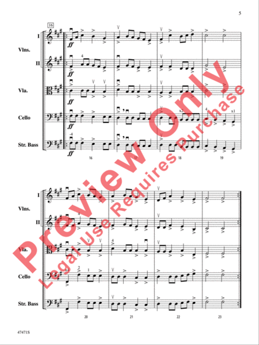 The Monster Named Stretch String Orchestra scores gallery preview page 6