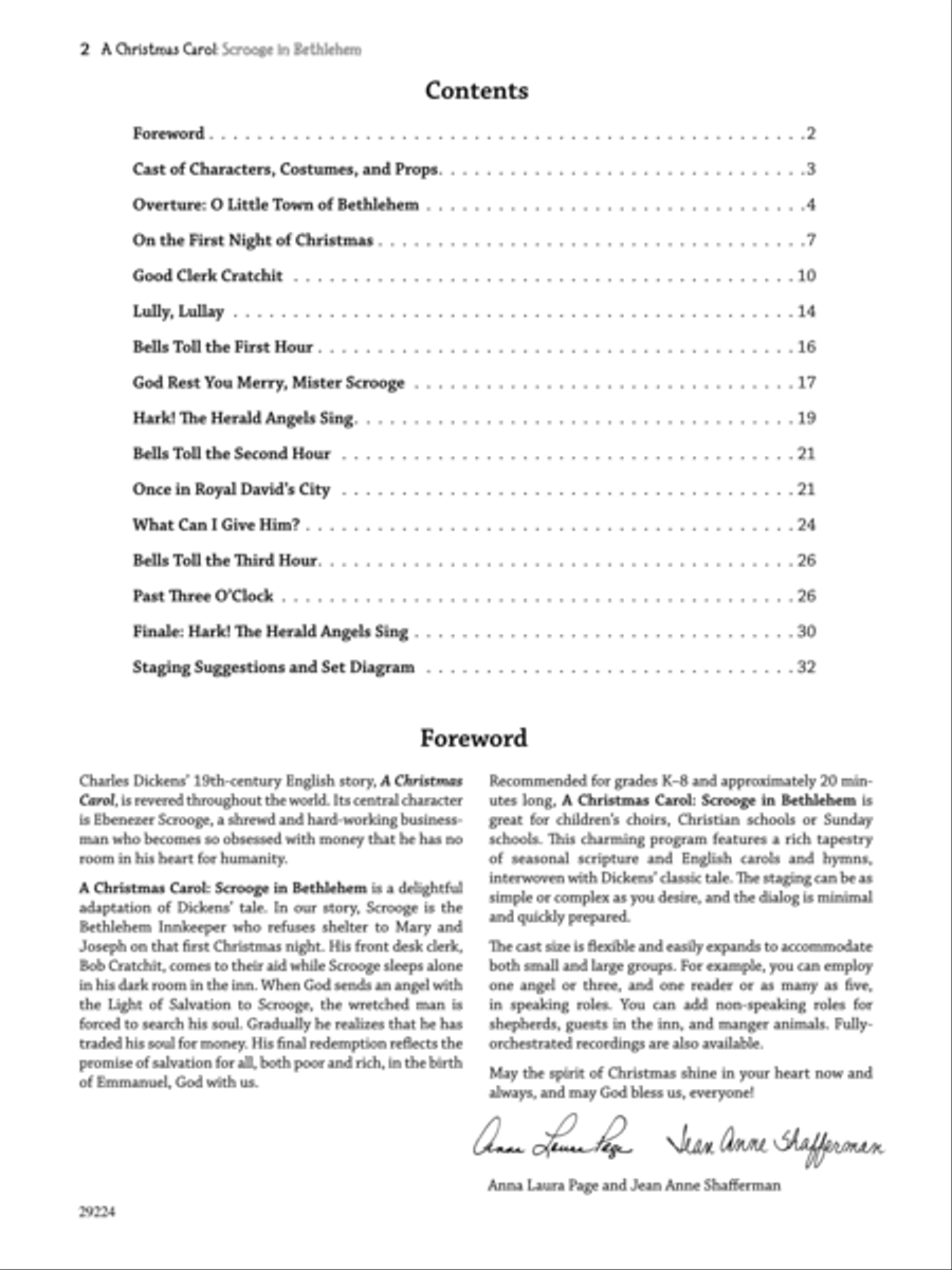 A Christmas Carol -- Scrooge in Bethlehem (A Musical for Children Based Upon a Story by Charles Dickens) Choir scores gallery preview page 2