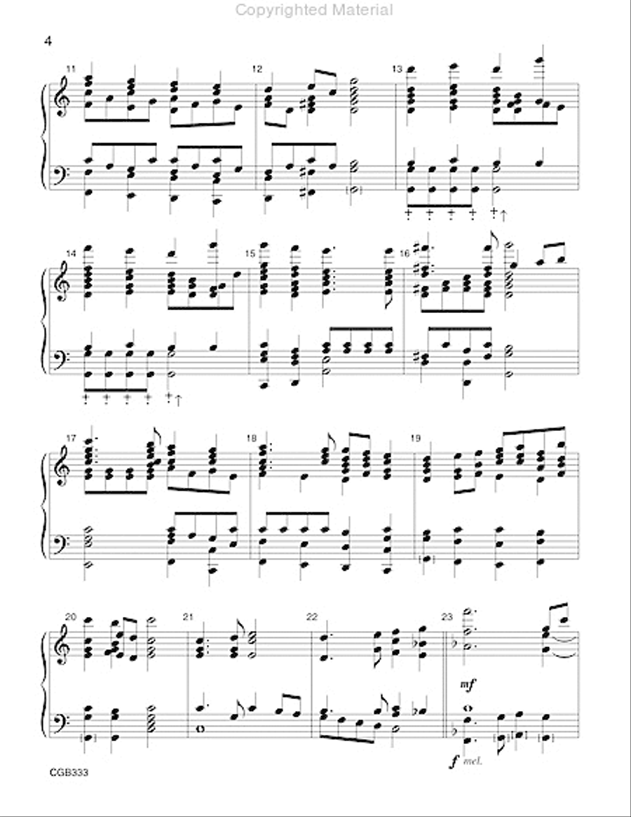 Glorious Things of Thee Are Spoken Handbell Choir scores gallery preview page 3