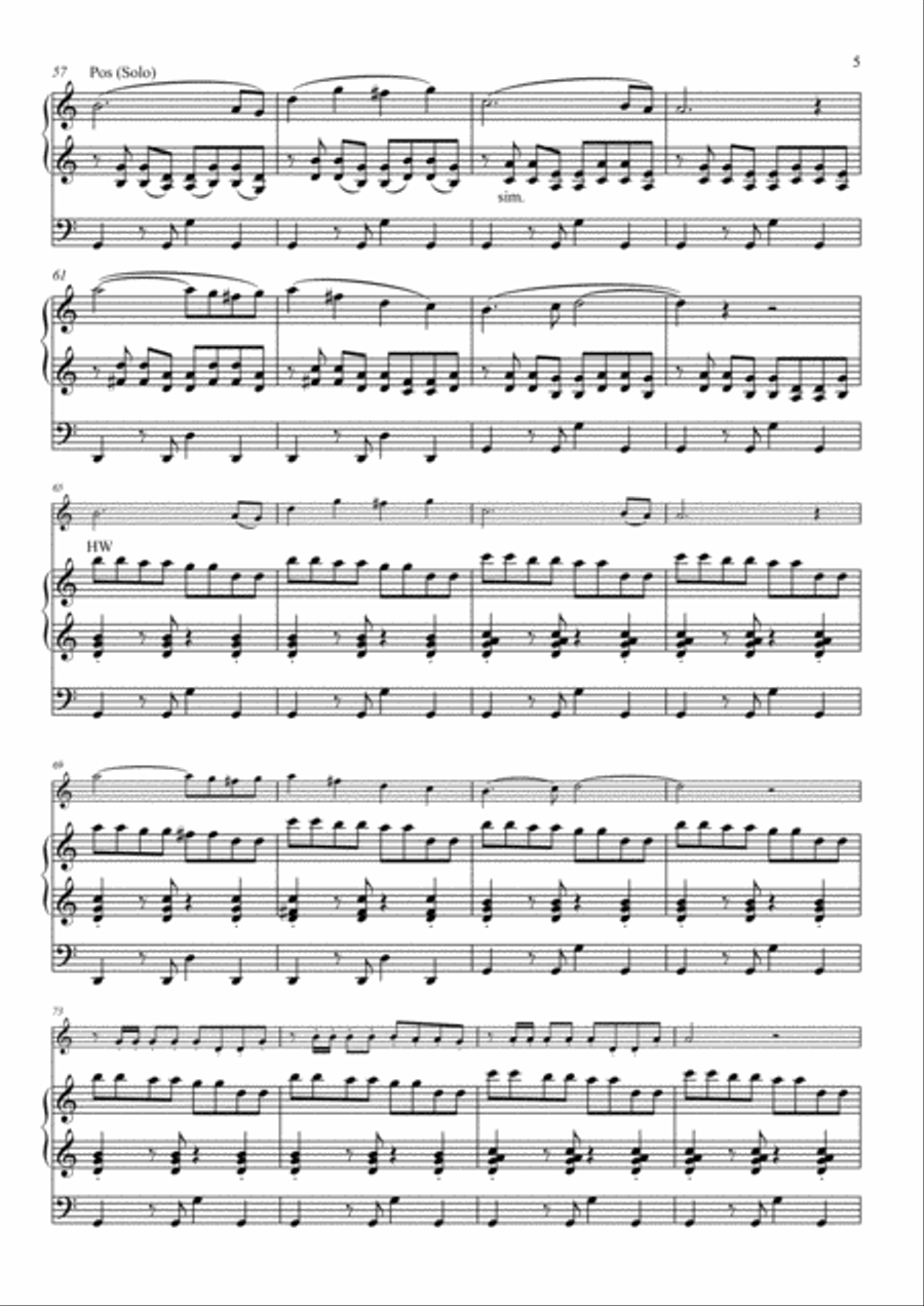 Echoes of Joy for trumpet & organ Trumpet Duet scores gallery preview page 5