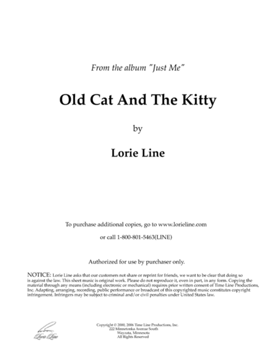 Old Cat And The Kitty Piano Solo scores gallery preview page 1