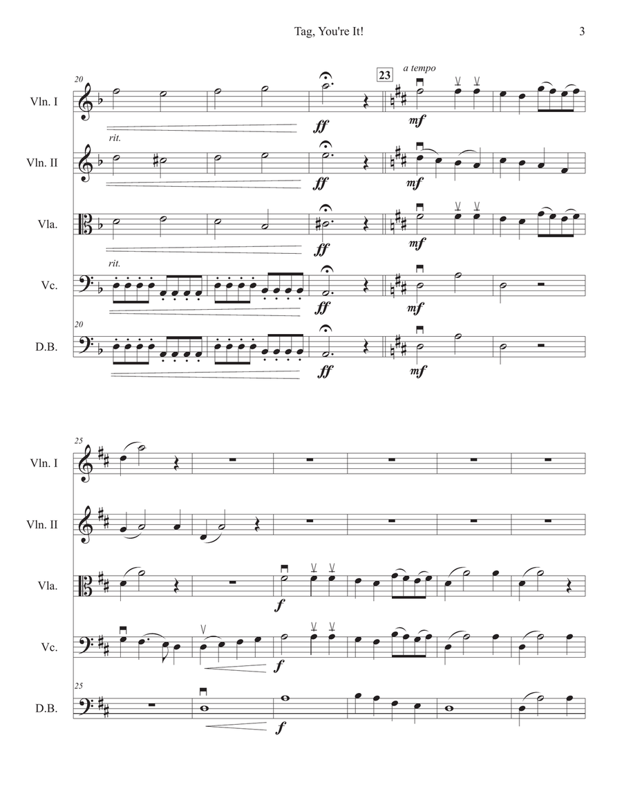 Tag, You're It! String Orchestra scores gallery preview page 4