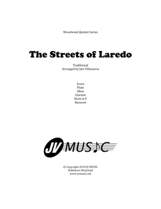 Book cover for The Streets of Laredo for Woodwind Quintet