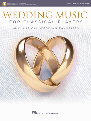 Book cover for Wedding Music for Classical Players – Violin and Piano