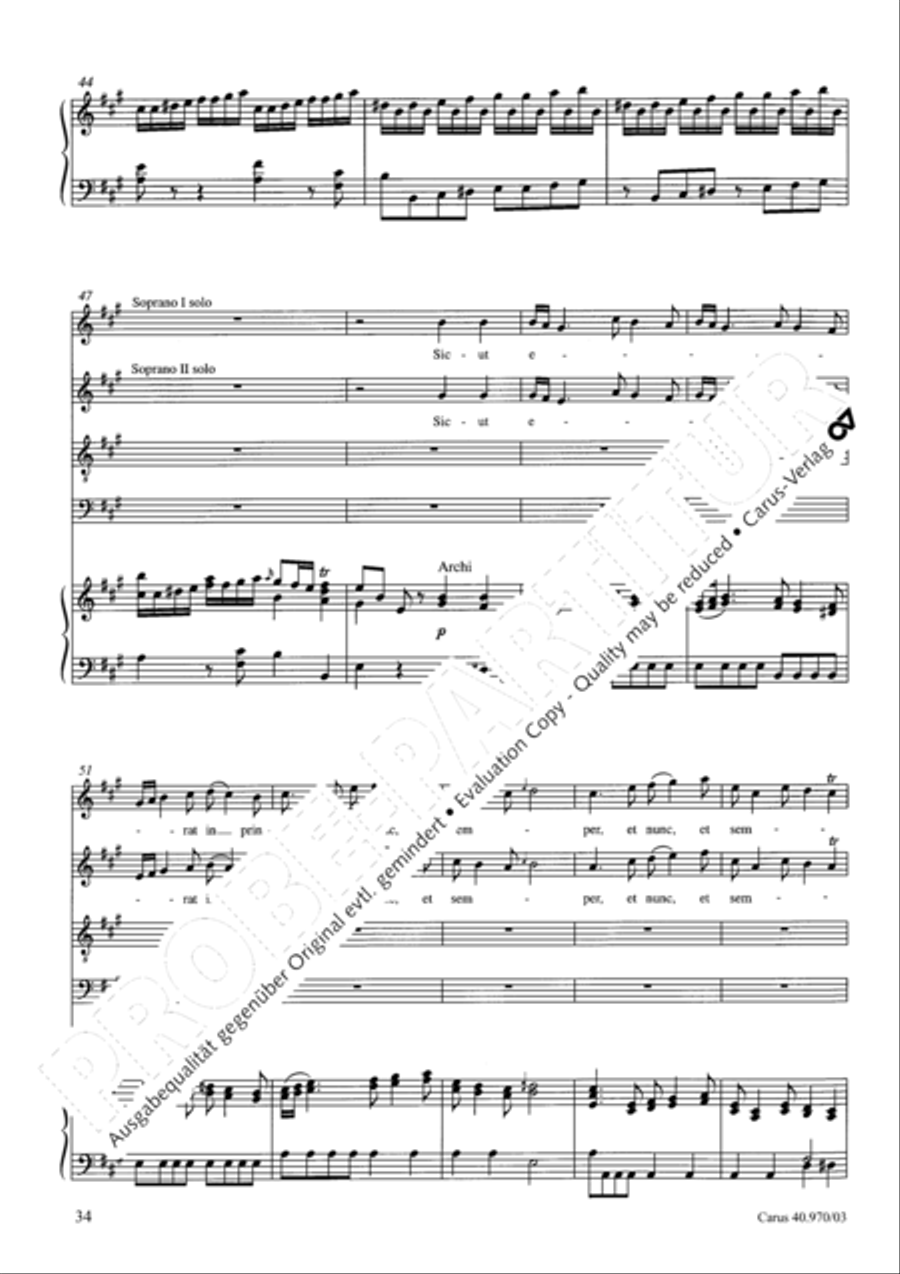 Laudate pueri SSA scores gallery preview page 35