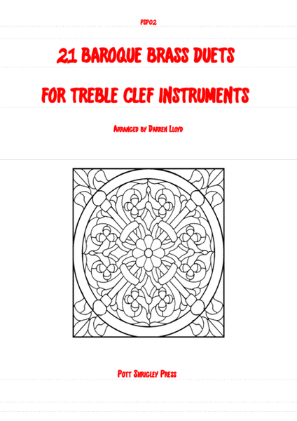 21 Baroque brass duets for treble clef instruments image number null
