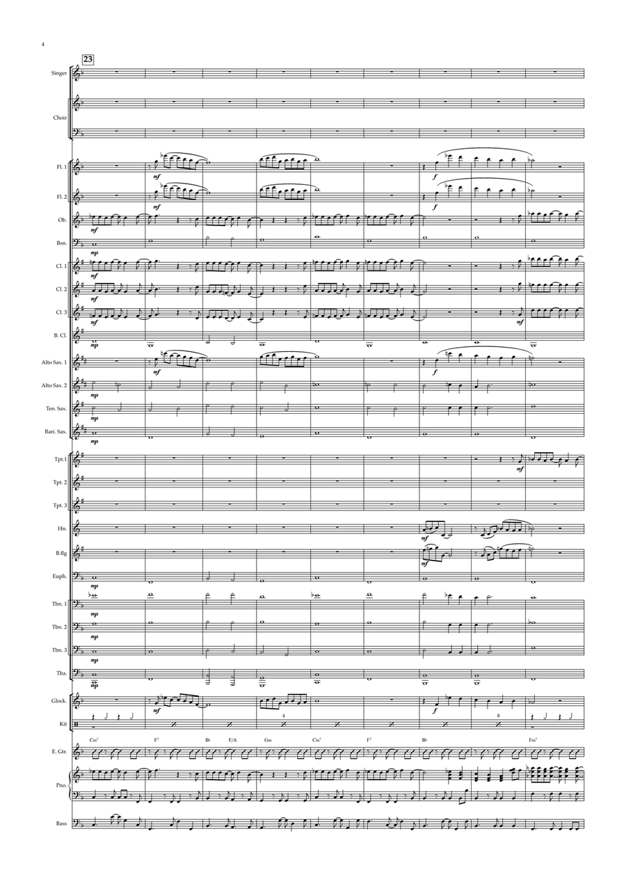 Honey, Honey Concert Band scores gallery preview page 6