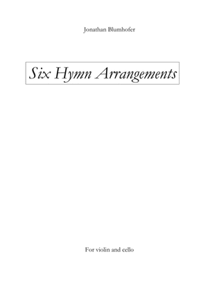 Book cover for Six Hymn Arrangements for Violin and Cello