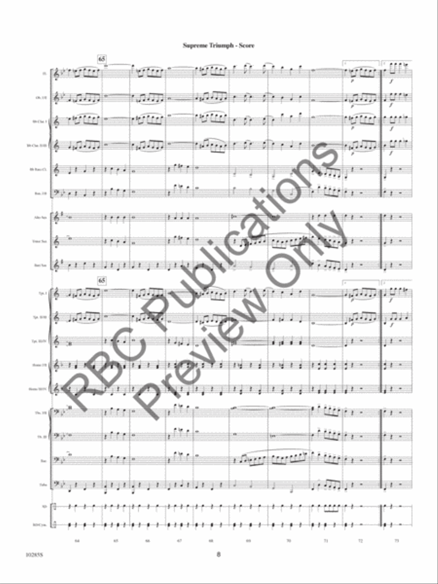 Supreme Triumph Supreme Triumph Concert Band scores gallery preview page 11