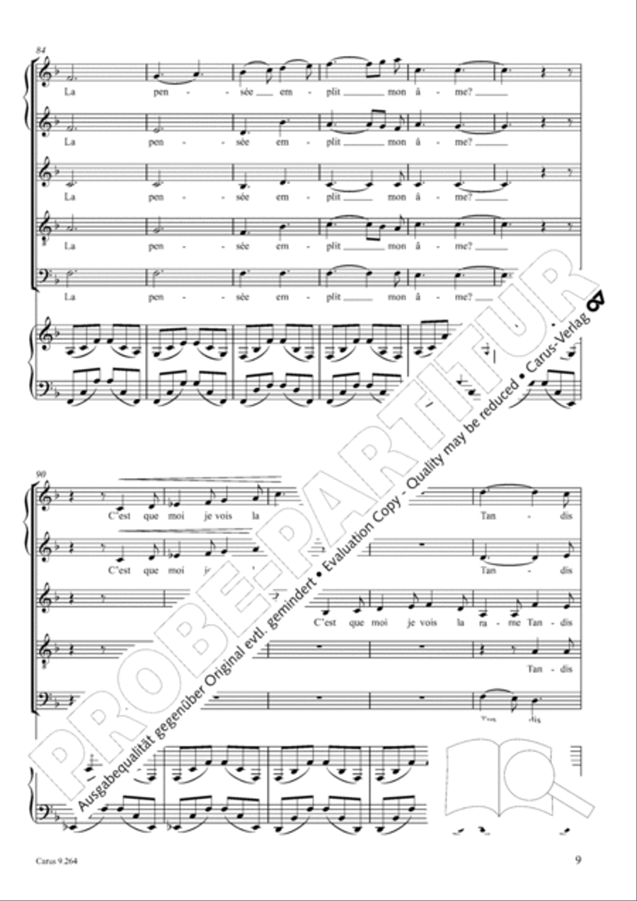 Soiree en mer SSATB scores gallery preview page 10