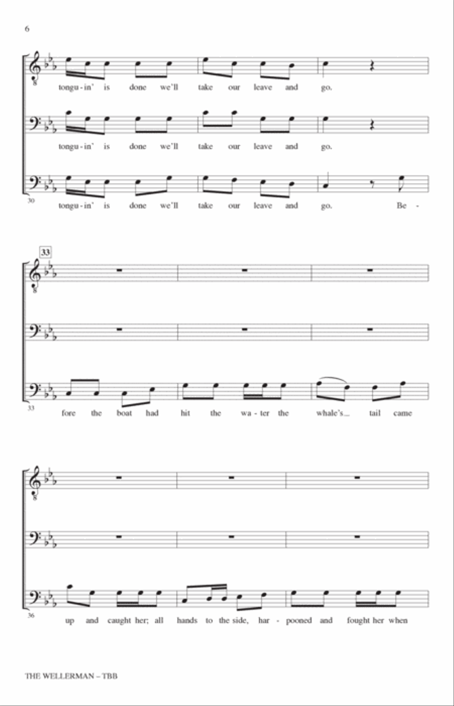 The Wellerman (arr. Roger Emerson) 3-Part scores gallery preview page 4