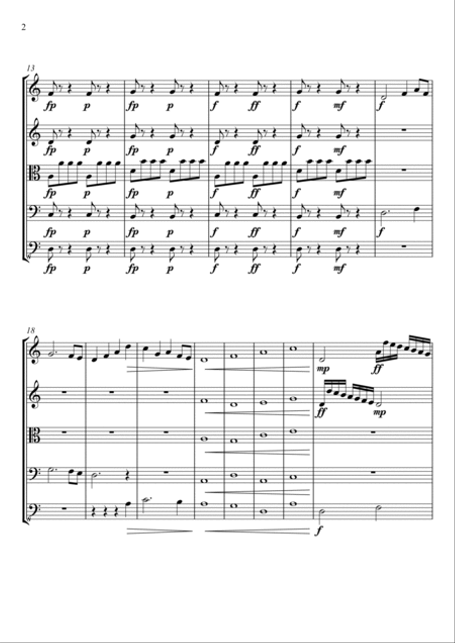 Quinteto de Cordas No.1 Quinteto de Cordas No.1 String Quartet scores gallery preview page 2