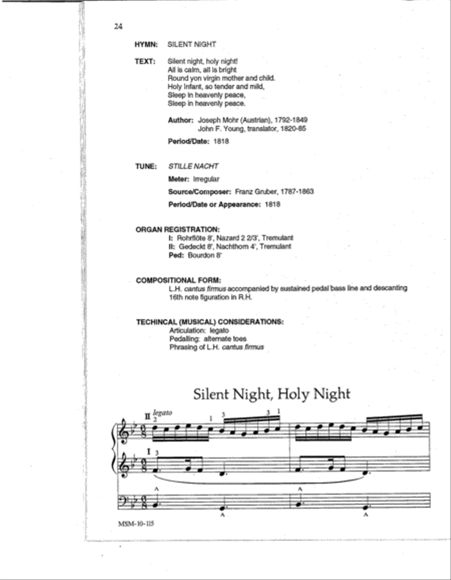 Easy Hymn Settings- Christmas Organ scores gallery preview page 3