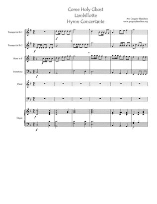 Come Holy Ghost - Lambillotte - Hymn Concertante