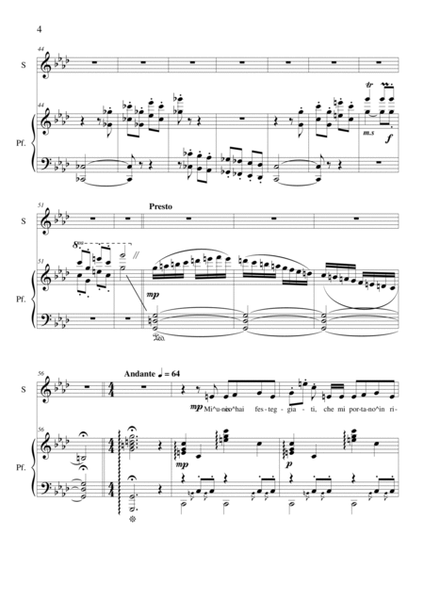 Le notti di Roma - Soprano and piano image number null