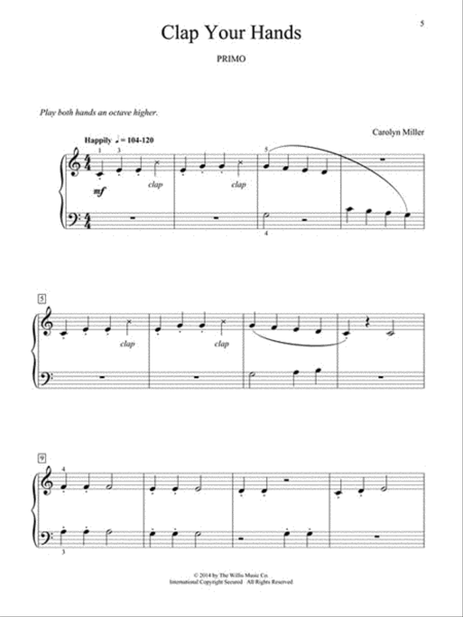 5 Easy Duets Easy Piano scores gallery preview page 4