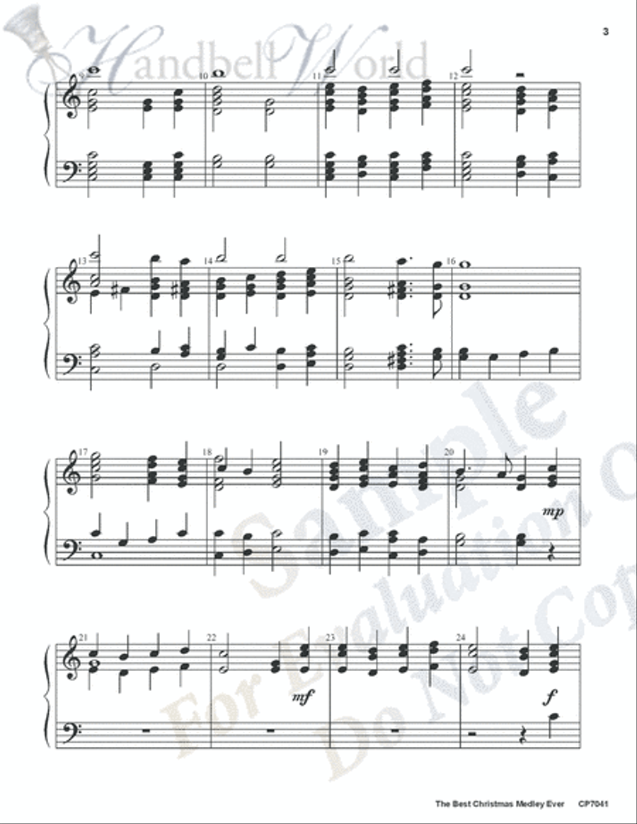 Best Christmas Medley Ever 3-Octaves scores gallery preview page 3