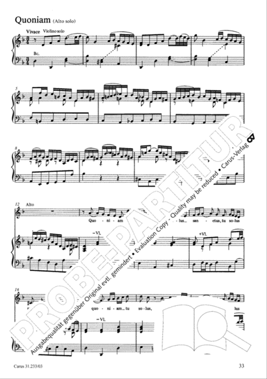 Mass in F major 4-Part scores gallery preview page 37