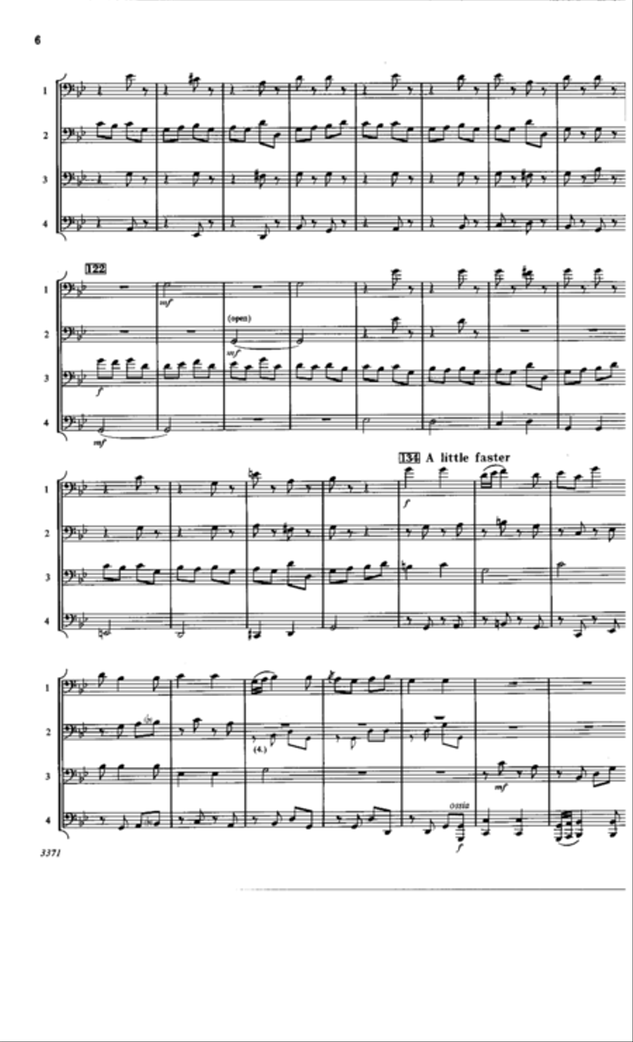 Russian Sailors' Dance Trombone Quartet scores gallery preview page 6