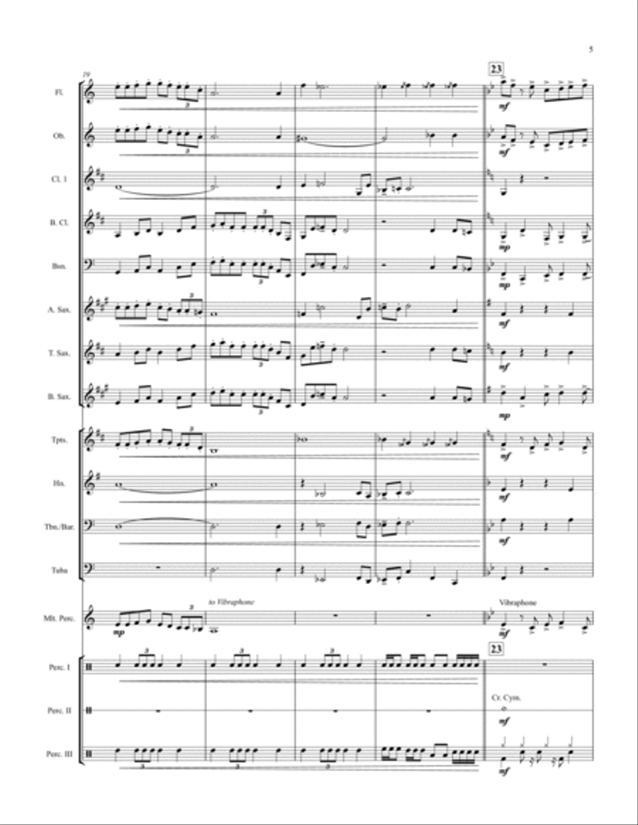 Cartoons on Mars for Concert Band Concert Band scores gallery preview page 5