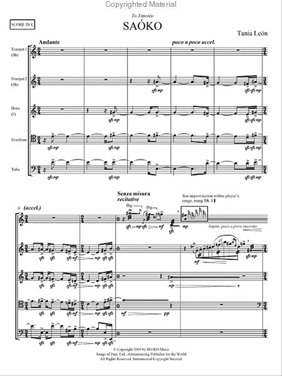 Saoko Saoko Chamber Music scores gallery preview page 2