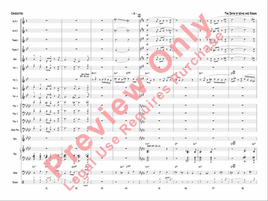 The Days of Wine and Roses Jazz Ensemble scores gallery preview page 9