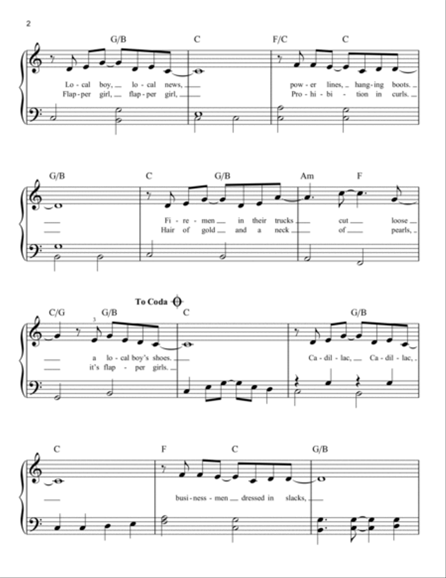 Flapper Girl Flapper Girl Easy Piano scores gallery preview page 2