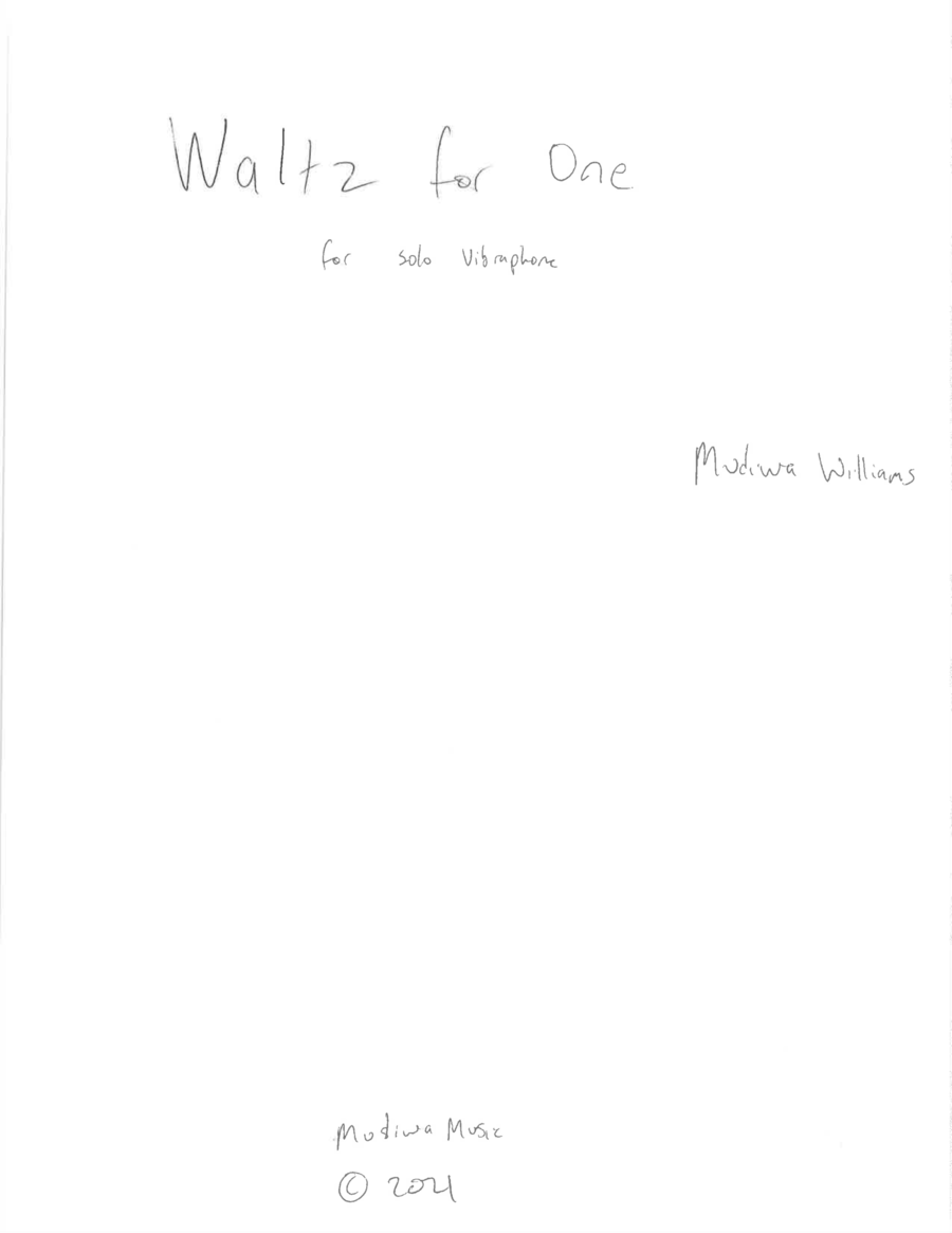 Waltz for One Percussion scores gallery preview page 1