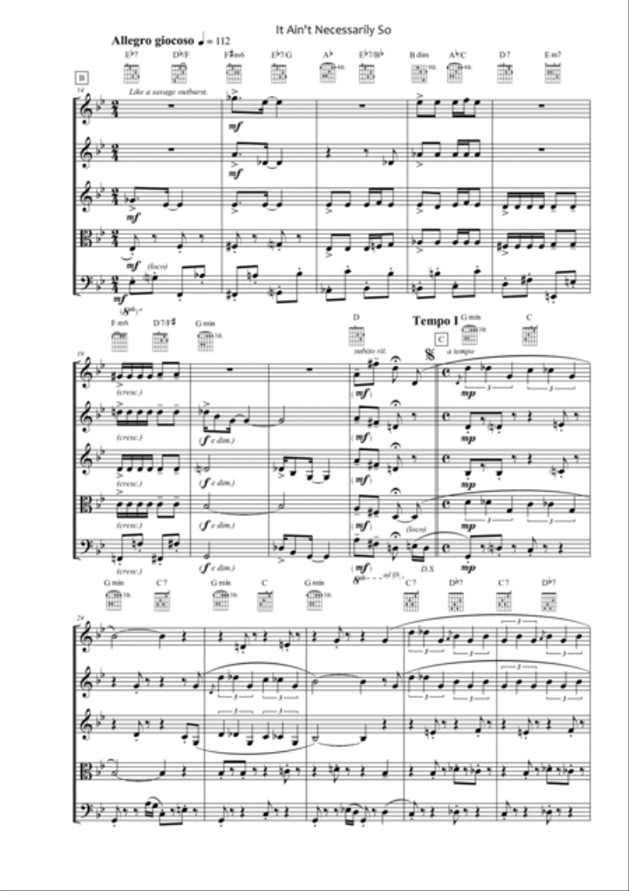 It Ain't Necessarily So from PORGY AND BESS School and Community scores gallery preview page 2