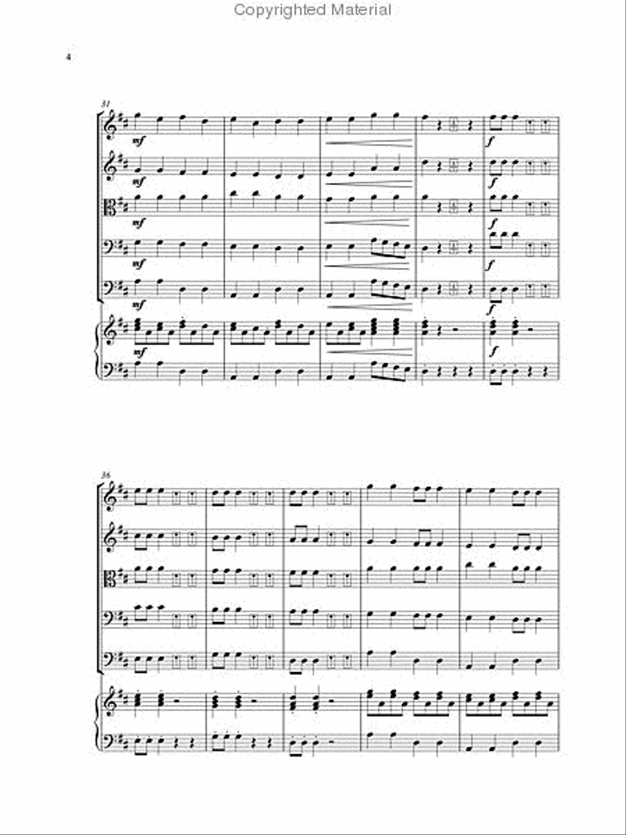Mousey at the Door String Orchestra scores gallery preview page 6