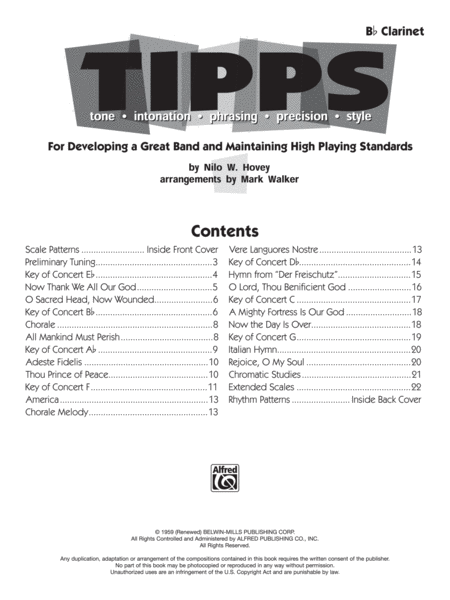 T-I-P-P-S for Bands -- Tone * Intonation * Phrasing * Precision * Style