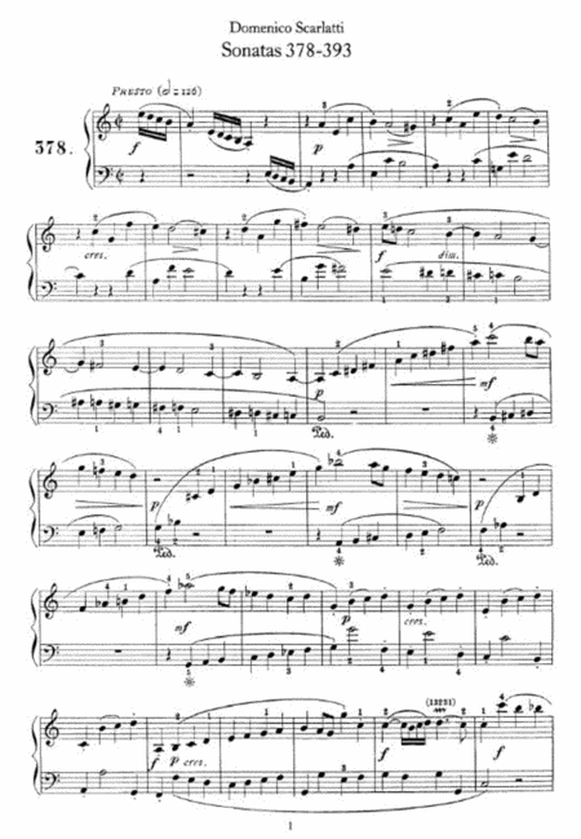 Domenico Scarlatti - Sonatas No.378-393