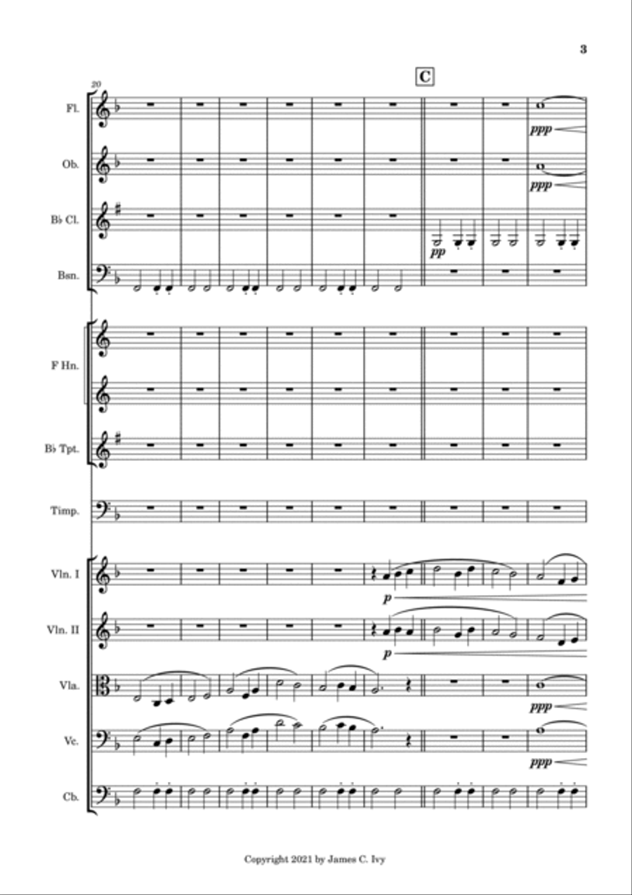 Fanfare of Freedom Chamber Orchestra scores gallery preview page 4