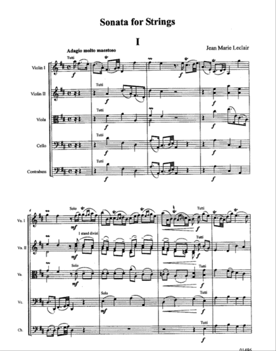 Sonata for Strings String Orchestra scores gallery preview page 2