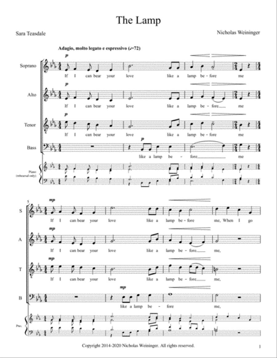 The Lamp 4-Part scores gallery preview page 3