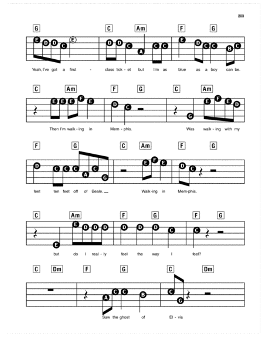 Walking In Memphis Electronic Keyboard scores gallery preview page 2