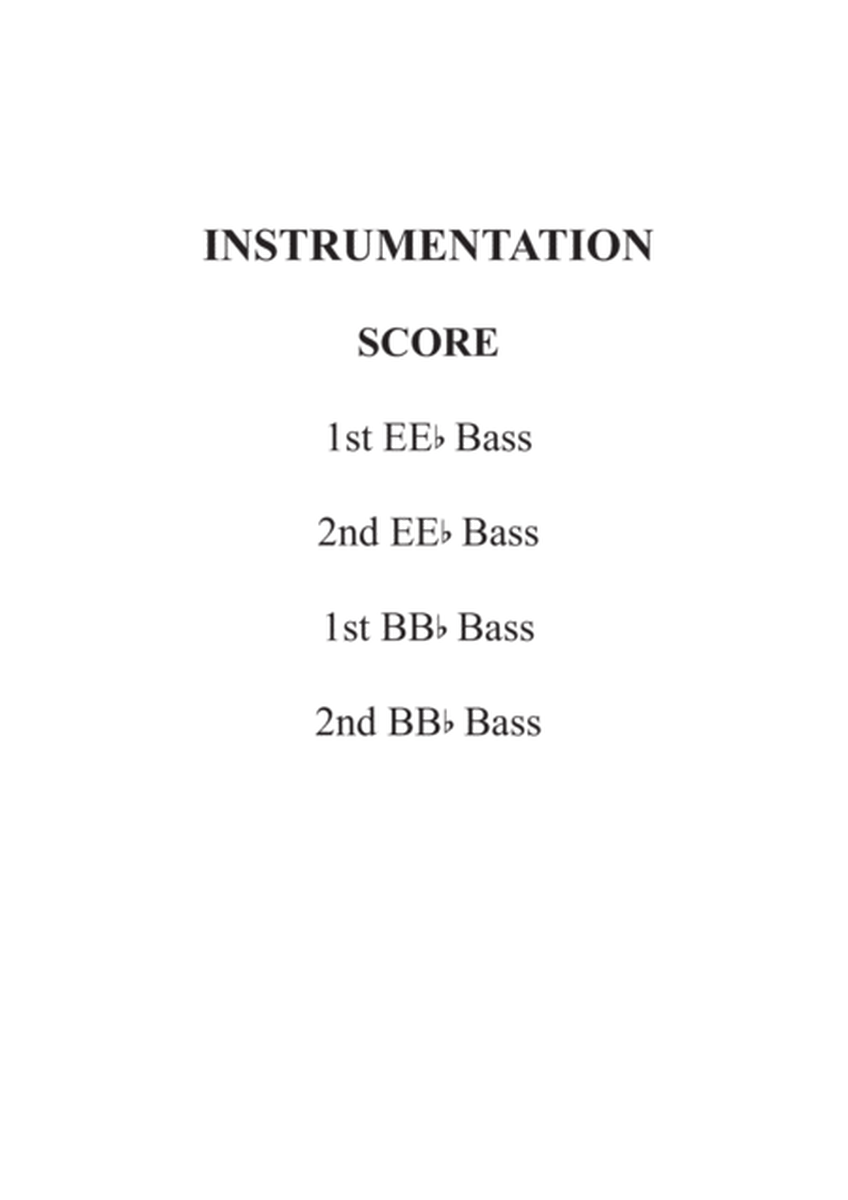 Fanfare and Ode To Joy for Brass Band Bass Quartet image number null