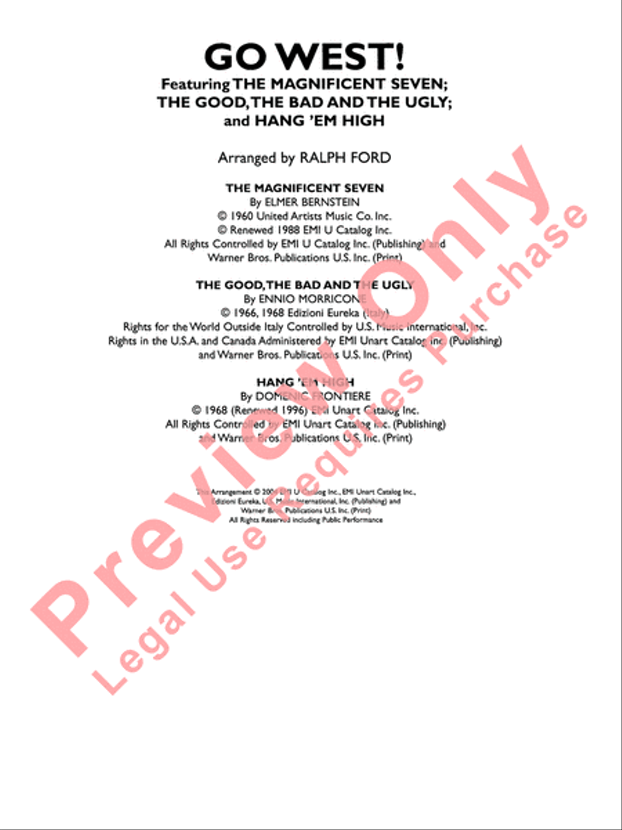 Go West! (Medley) Go West! (Medley) Full Orchestra scores gallery preview page 3