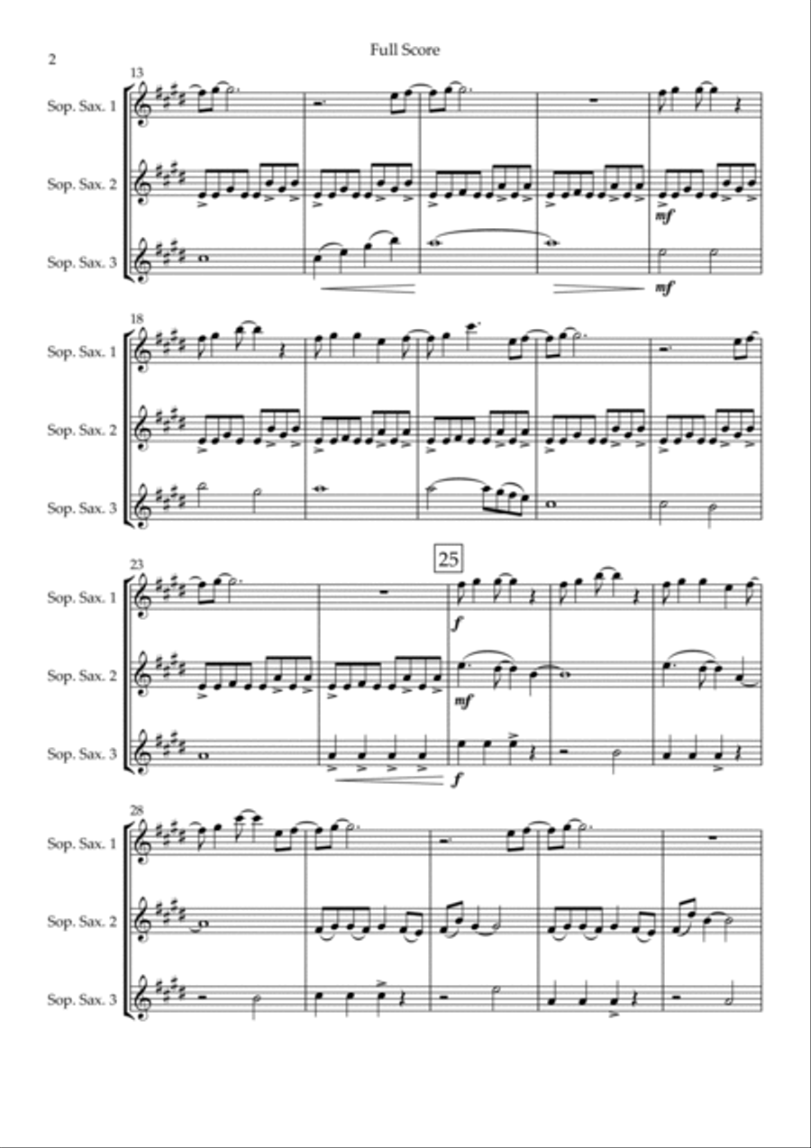 Without You Woodwind Trio scores gallery preview page 2