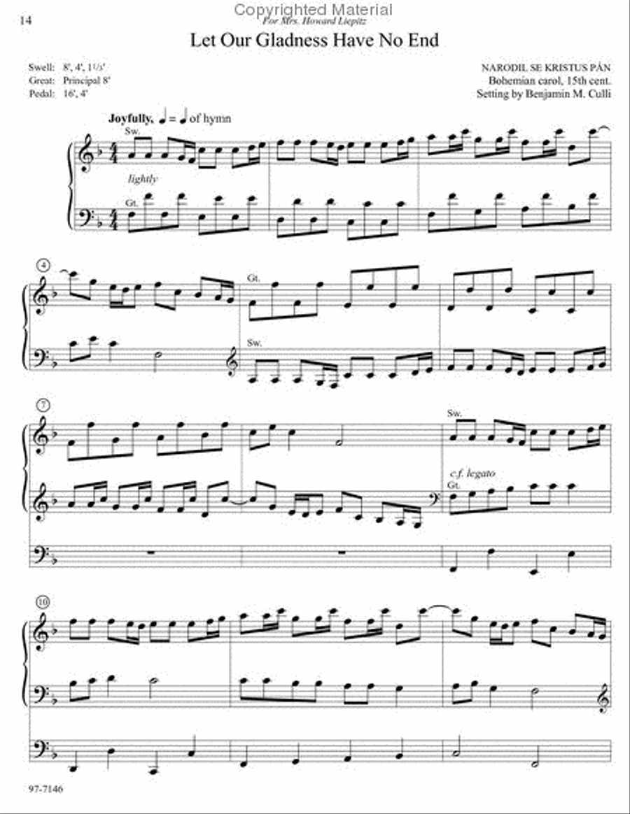 Bethlehem's Light Organ scores gallery preview page 5