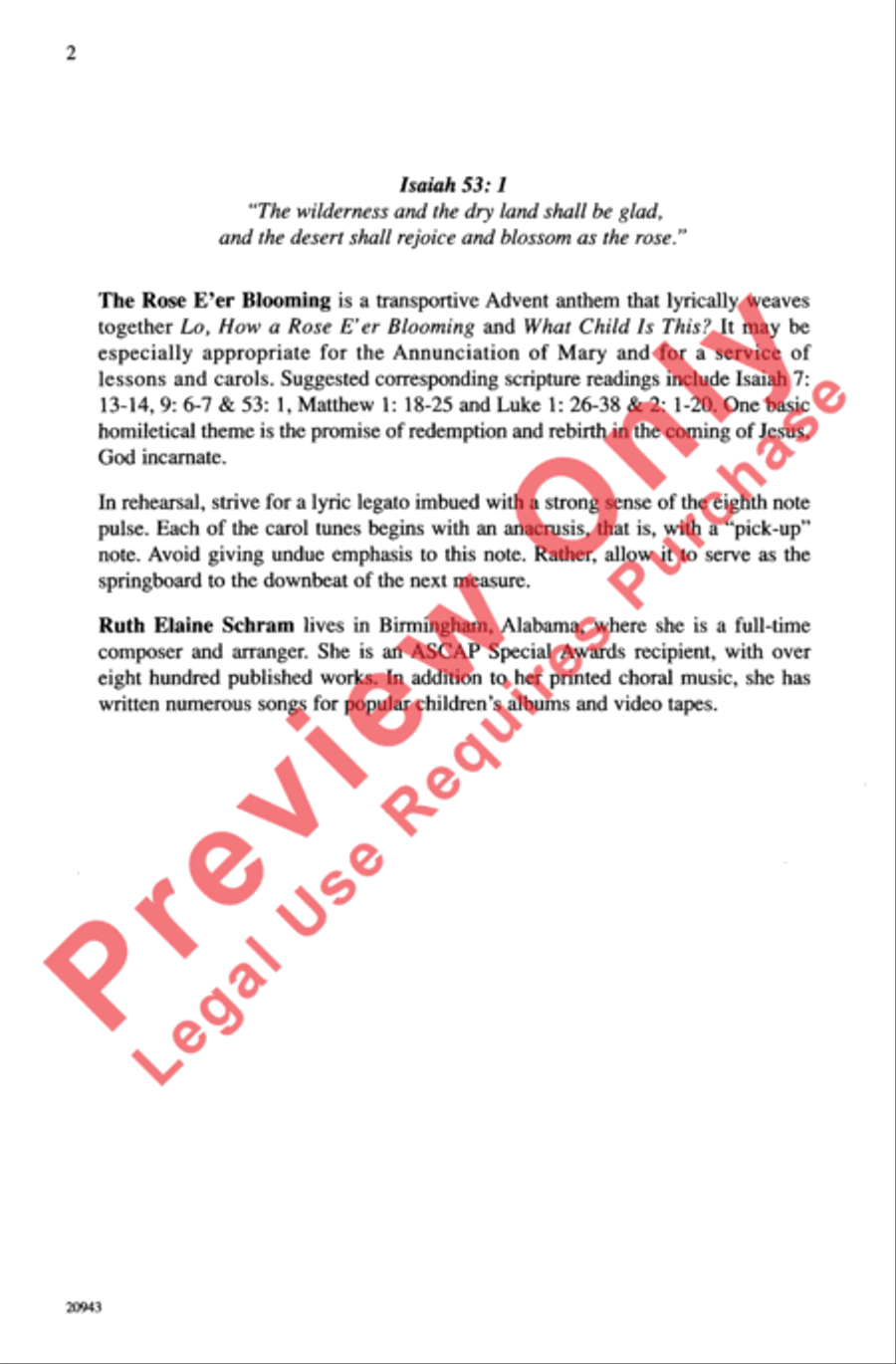 The Rose E'er Blooming The Rose E'er Blooming Unison Choir scores gallery preview page 2