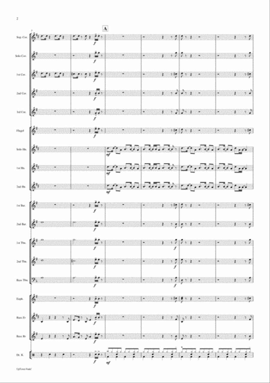 Uptown Funk Brass Band scores gallery preview page 4