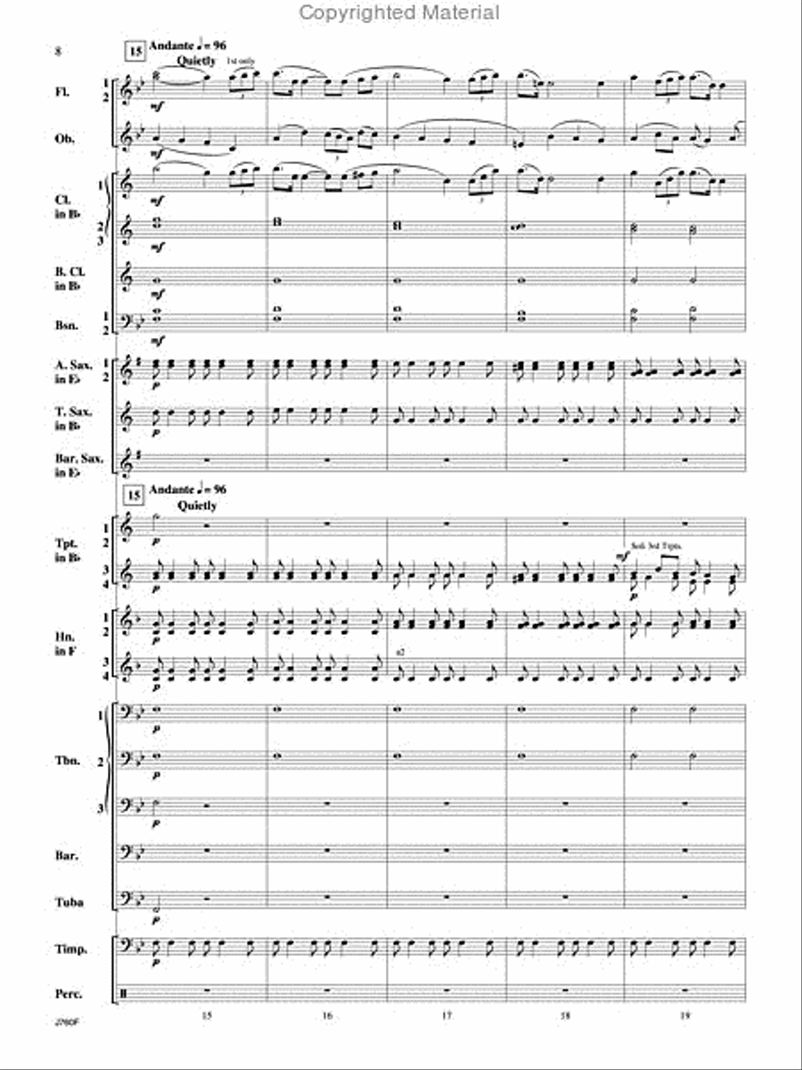 Triumphal Ode Concert Band scores gallery preview page 9