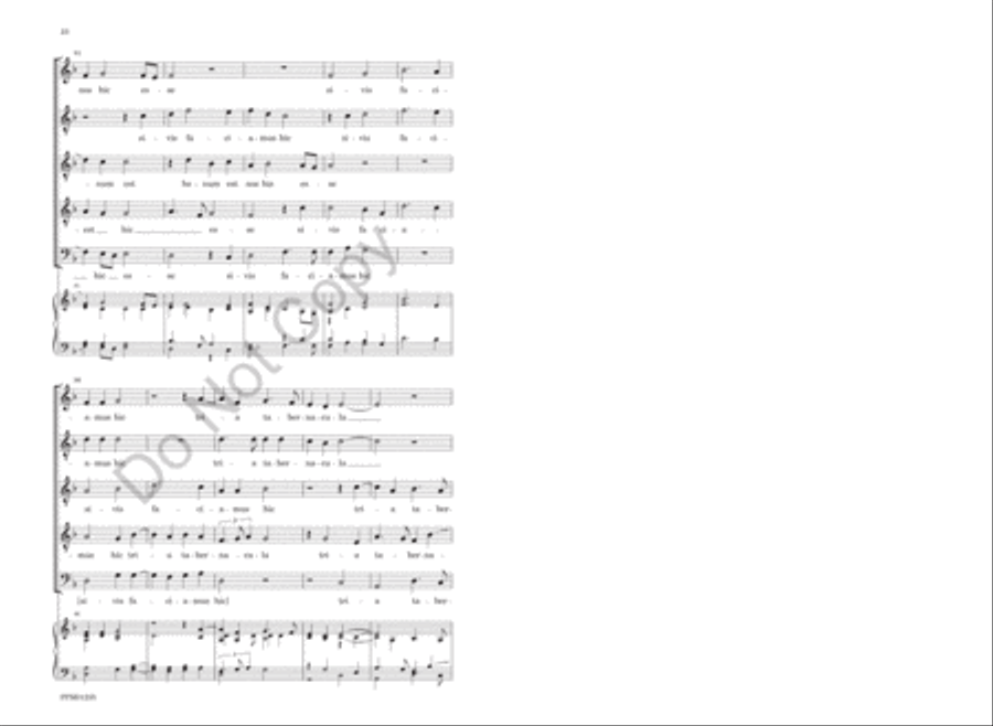 Et post dies sex assumpsit Jesus A Cappella scores gallery preview page 15
