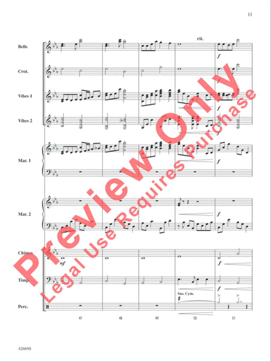 The Prayer Percussion Ensemble scores gallery preview page 12