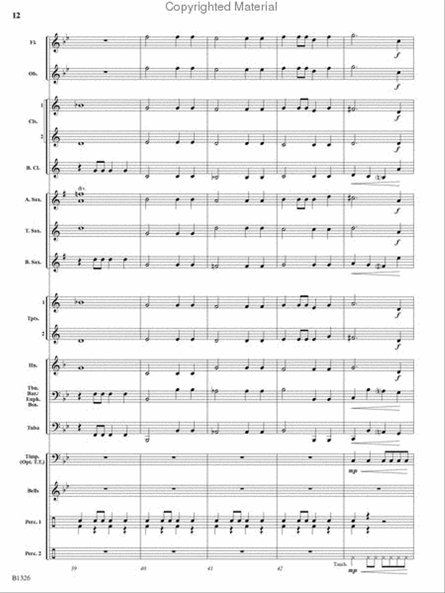 Parade of the Gladiators Concert Band scores gallery preview page 11