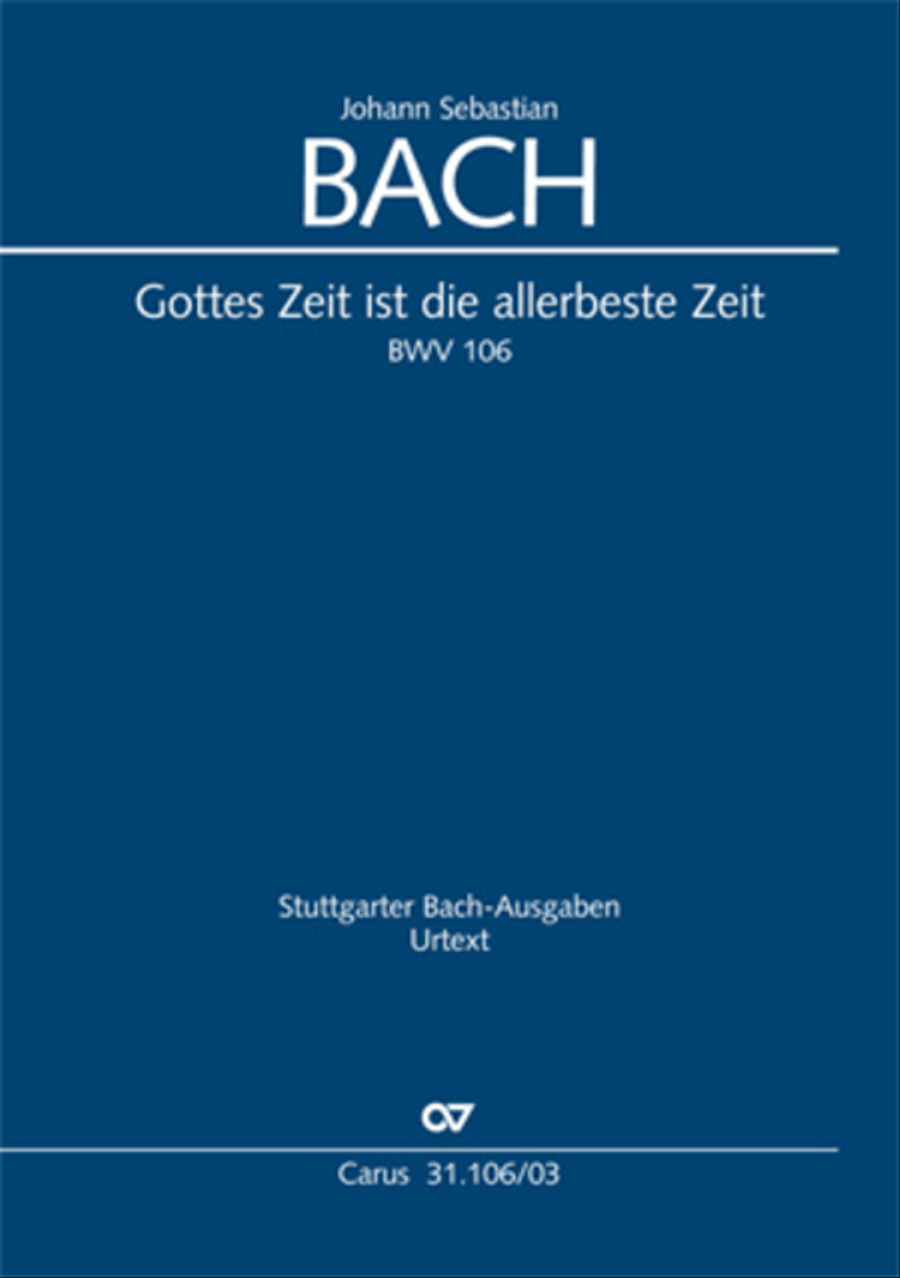 God's own time is the time appointed (Gottes Zeit ist die allerbeste Zeit) 4-Part scores gallery preview page 1