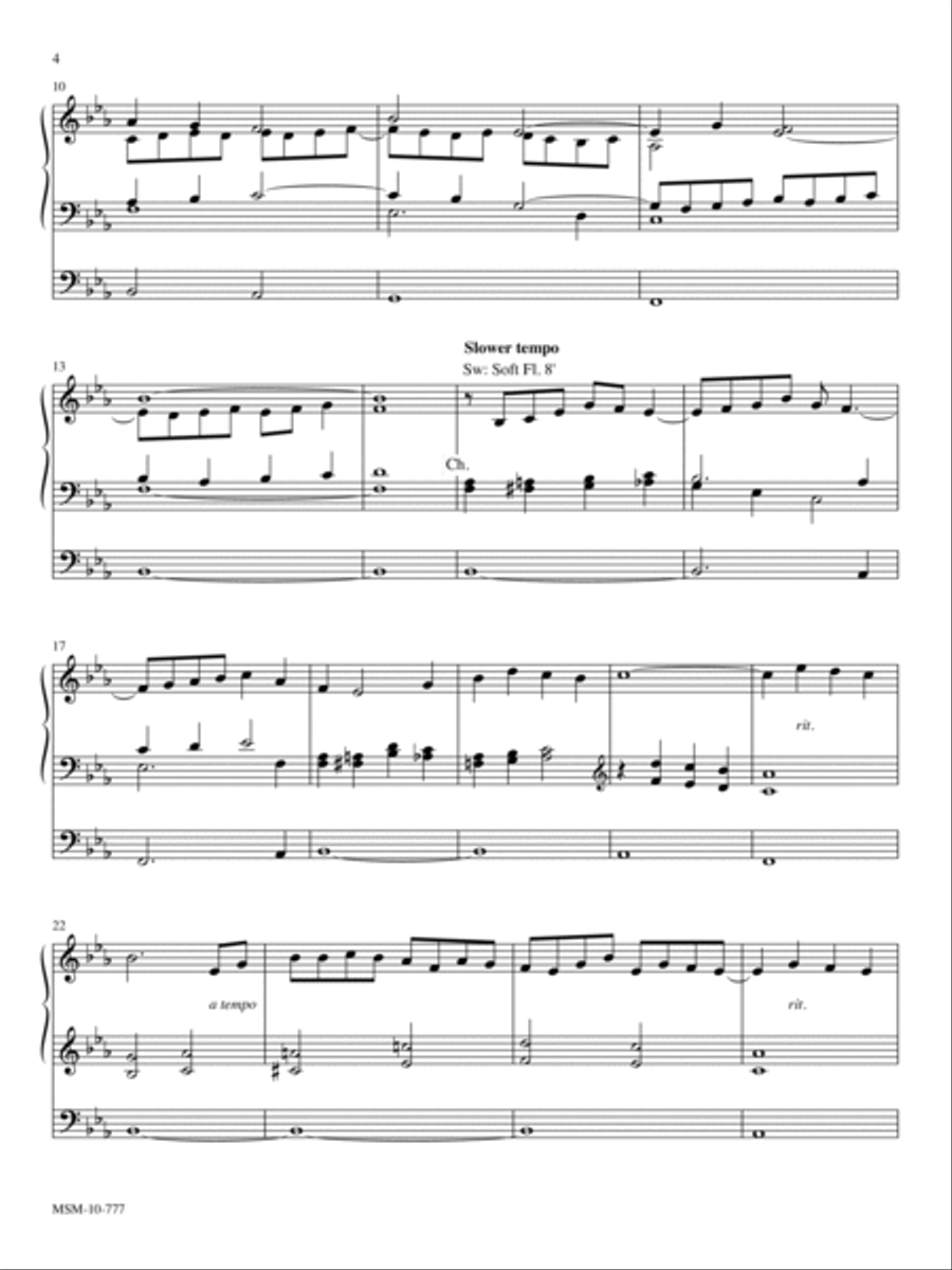 Let Us Break Bread Together Organ scores gallery preview page 2