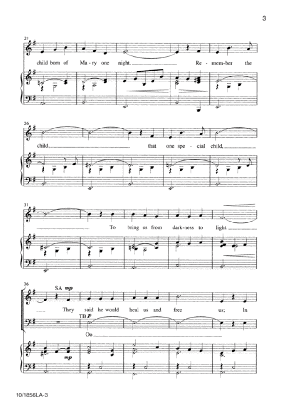 Remember the Child 4-Part scores gallery preview page 3